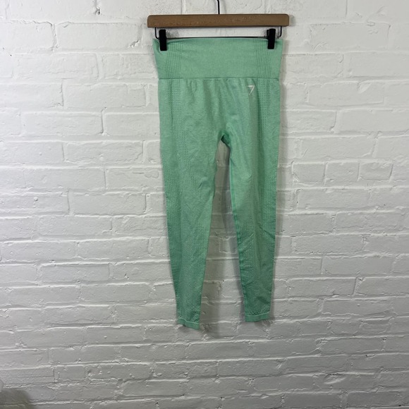 Gymshark Women's Vital Seamless Yoga Legging Pistachio Green Size Small - Picture 4 of 8